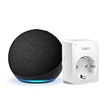 Echo Dot (5. Generation) | Anthrazit + TP-Link Tapo P110MA WLAN-Steckdose mit Energieverbrauchskontrolle, Funktionert mit Alexa - Smart Home-Einsteigerpaket