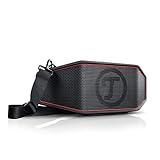 Teufel ROCKSTER Cross Tragbarer Bluetooth-Stereo-Speaker Lautsprecher Wireless Musik Akku bis zu 16 Stunden Strahlwassergeschützt nach IPX5 Schwarz